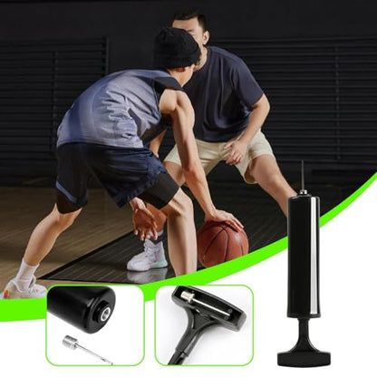 Ball Pump for Sports Balls, Handheld Air Pump with Needle, Portable Sports Ball Inflator, for Basketball, Soccer, Football, Volleyball, Tire