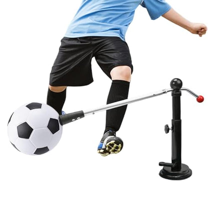 Soccer Feel Trainer - 100cm Kicking Portable Solo Practice Equipment, Throw Football Training Aid | Elastic Waist Belt Cord Control System for Indoor Outdoor Backyard Gym Playground Kids Boys