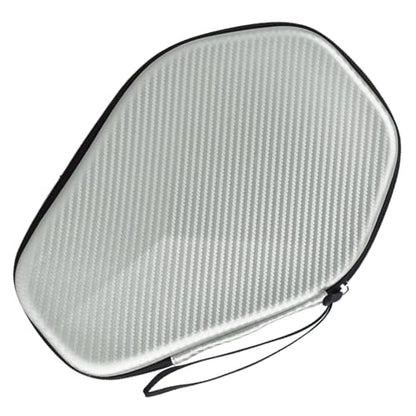 Portable Table Tennis Racket Bag Waterproof Ping Pong Paddle Storage Case Hard Cover Waterproof Ping Pong Paddle Bag Ping Pong Paddle Storage Bag Holds 2 Rackets Functional - color: Silver