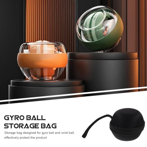 Kisangel Gyro Ball Storage Bag, Strengthener Wrist Ball Case Yoyo Storage Case for Portable Eva Material Protective