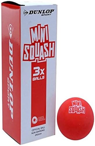 Dunlop Sports Mini Squash Ball - color: Red (Ages 5 to 7)