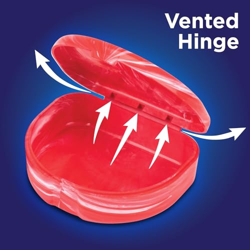 Practicon Marble Retainer Cases, Orthodontic Aligner Case, Mouth Guard Holder (3 Pack) (Patriot) - color: Patriot