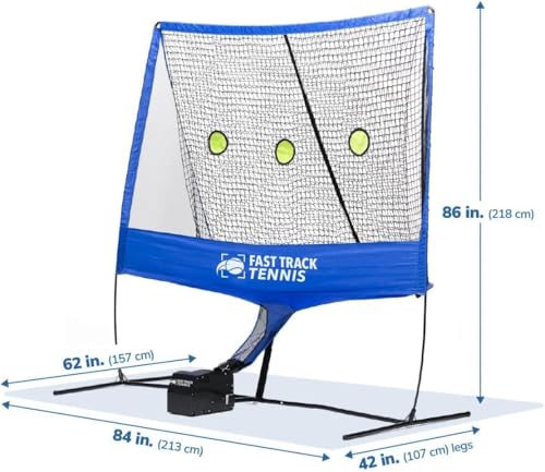 Fast Track Feedback System, Patented GEN2 Tennis Ball Machine for Practice 20 Feeds per min, Portable Tennis Machine with iOS Performance Tracking (Restocking Fee Applies to Returns)