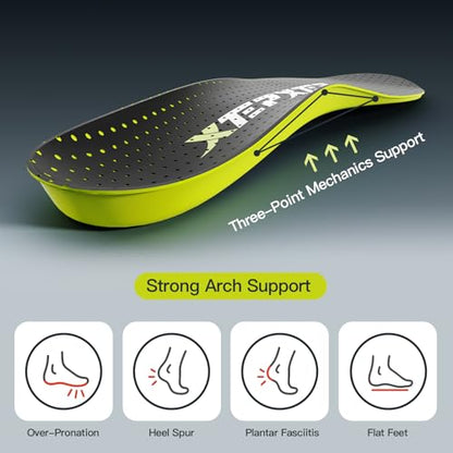 2026 Sport Carbon Fiber Performance Insoles –Customized Inserts, Non-Cleated Shoes–Basketball, Volleyball, Racquet Sports, Running & More–Run Faster, Jump Higher, Recover Quicker, Protect from Injury - size: MEN 10-10 1/2 |WOMEN 11-11 1/2--286mm