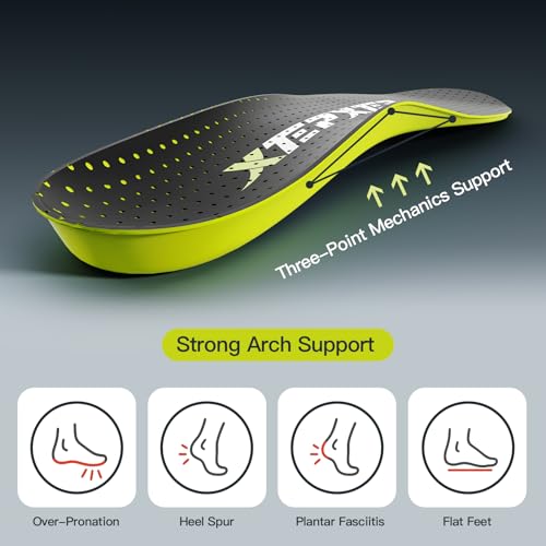 2026 Sport Carbon Fiber Performance Insoles –Customized Inserts, Non-Cleated Shoes–Basketball, Volleyball, Racquet Sports, Running & More–Run Faster, Jump Higher, Recover Quicker, Protect from Injury - size: MEN 13-13 1/2 | WOMEN 14-14 1/2 --311mm