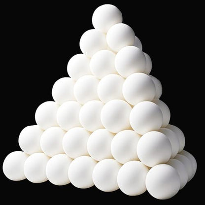 XIPEGPA 30 PCS Table Tennis Balls Ping Pong Balls 40mm Entertainment Plastic Balls for Game Party Sports Activities Fun Games Handicrafts Pet Toy (White)