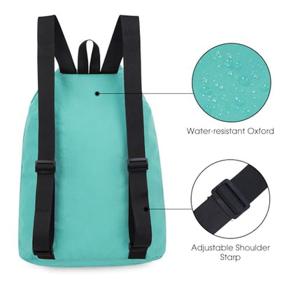 WANDF Swim Bag Mesh Drawstring Backpack Beach Backpack for Swimming, Gym, and Workout Gear - color: Mint Green