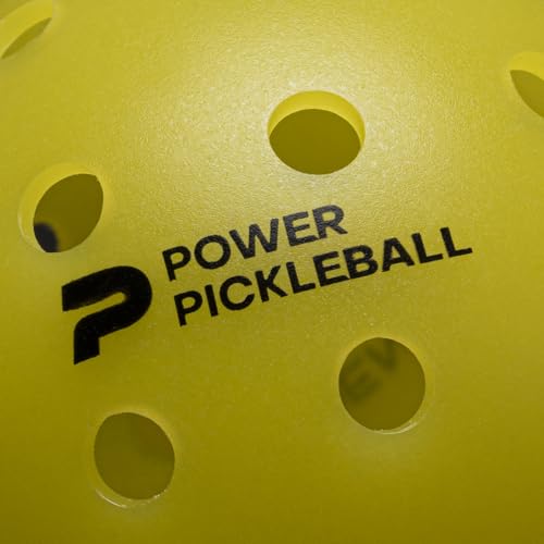 Diadem Premier Power Pickleball Ball - Official Ball of Power Pickleball | High Visibility Yellow | Fast and Durable | USAPA Approved (12 Pack, Yellow)