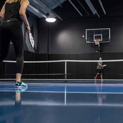 ONIX Pickleball 2-in-1 Regulation-Size Portable Net and Practice Net Set Includes Carrying Case with Wheels