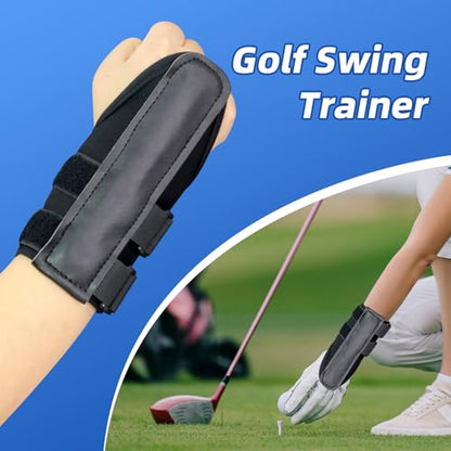 Wrist Brace for Beginners,Wrist Trainer for Golf Swing Practice Wrists Fixation Band Corrects,Adjustable Golf Wrist Training Aid with Splint for Left/Right Hand