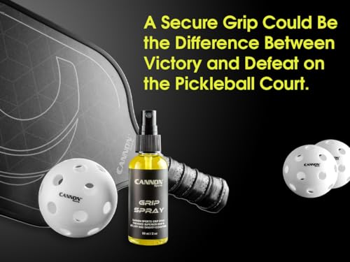 Cannon Sports All-Weather Hand Grip Spray for Athletes - Instant Tack Zero-Slip Hand Control - Boost Traction & Performance in Pickleball, Golf, Tennis, Football & More - 60ml Natural Formula