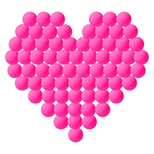 120 Pack Colored Ping Pong Balls, 40mm Table Tennis Balls, Beer Ping Pong Games Fun Arts, Cat, DIY Intellectual Development Tools, Party Decoration Balls - color: Hot Pink