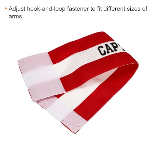 PATIKIL Captain's Armband, Pack Elastic Arm Band for Soccer Team Training - color: Red