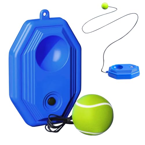 Tennis Ball Training Baseboard, 2026 New Tennis rebounder with Weighted Base, Tennis Trainer Ball with String, Multifunction Tennis Practice Rebounder for Backyard - color: A