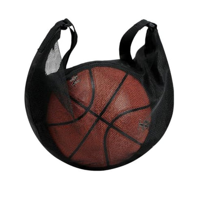 Basketball Shoulder Tote, Durable Large Sports Equipment Bag - Ventilated Mesh Design with Multiple Pockets