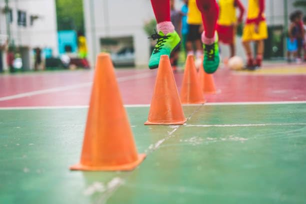 2 Pack Small Agility Soccer Training Cones for Kids