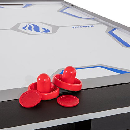 Triumph 3-in-1 Swivel Multi-Game Table – 84" Rotating Game Table with Air Hockey, Billiards & Table Tennis – Complete Accessory Set Included – Space-Saving Family Game Room Entertainment