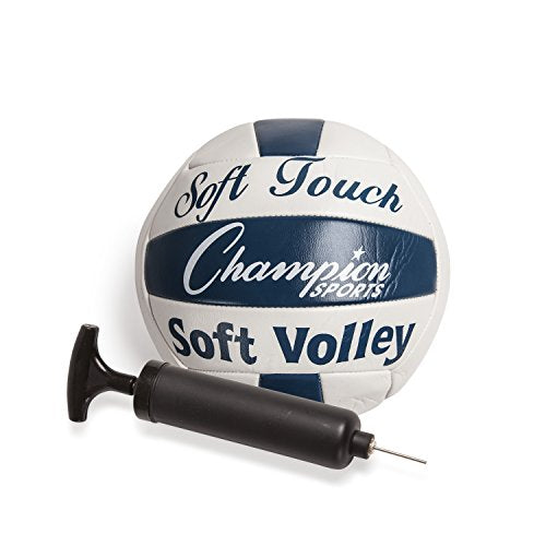 Champion Sports Outdoor Game Sets – Volleyball, Badminton, Tetherball, Bocce & Croquet - style: Backyard and Beach Volleyball Set