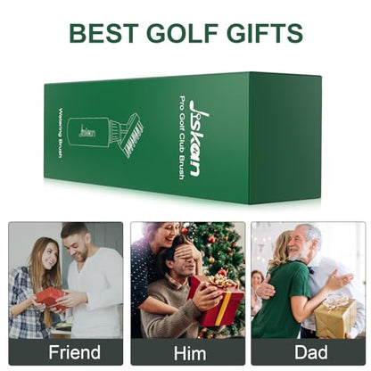 Jiskan Pro Golf Club Cleaner Includes Water Golf Club Brush Golf Towel Golf Accessories for Bag Essentials Golf Accessories for Men Best Golf Gifts for Men/Women