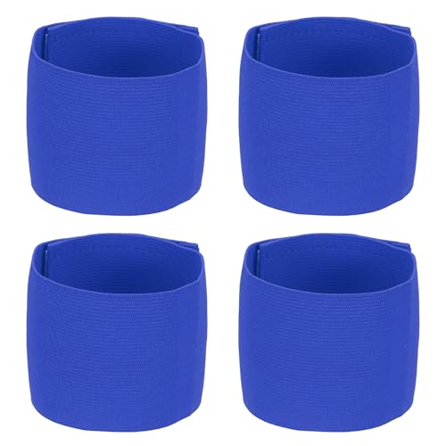 Soccer Captain Armband, Elastic Wrist Arm Bands Adjustable Player Team Leader Anti-Slip Badge Sports Accessories-Fit - color: Dark Blue