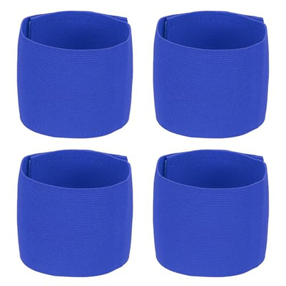 Soccer Captain Armband, Elastic Wrist Arm Bands Adjustable Player Team Leader Anti-Slip Badge Sports Accessories-Fit - color: Dark Blue