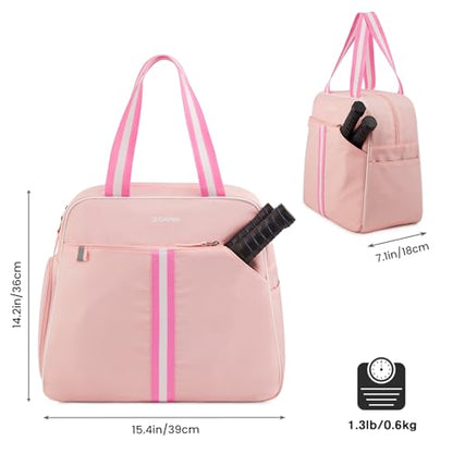 G4Free Pickleball Bag, Pickleball Bag Tote for Women and Men - color: Pink