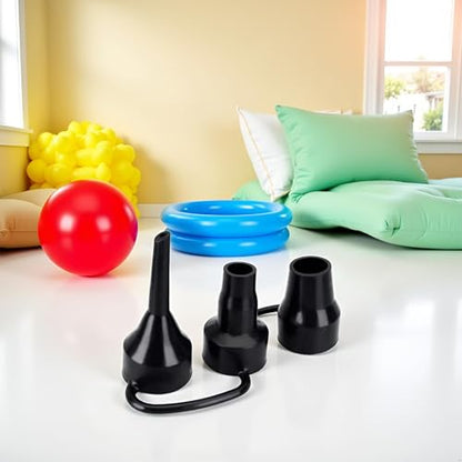 Air Pump Replacement Nozzles: Plastic Nozzles for Inflatables, 3 Sizes for Air Beds/Mattresses, Durable and Practical
