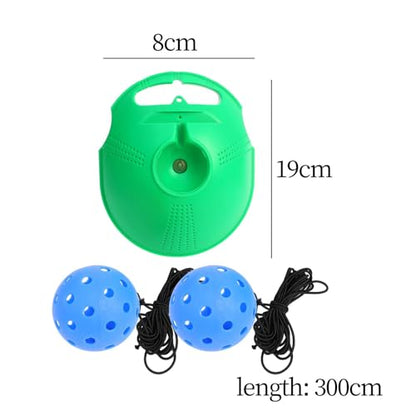 Pickleball Trainer Solo Pickleball Training, with Pickleball Ball Cord Baseboard Convenient Adult Kids Pickleball Equipment, Blue