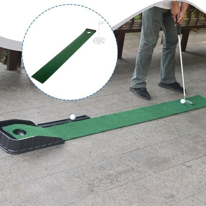 Golf Putting Mat with Ball Return - Indoor Putting Green for Practice & Skill Improvement- Style B