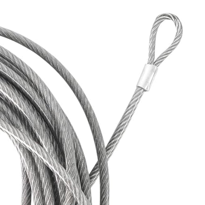 Aoneky 47ft 1/4'' Double Loop Stainless Steel Replacement Tennis Net Cable