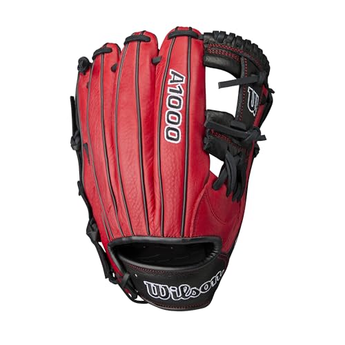 Wilson 2024 A1000 Infield Baseball Gloves - color: Red/Black/White