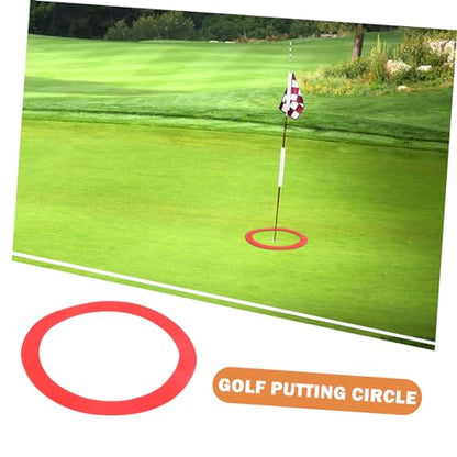 Golf Putting Practice Circle Silicone Aid for Indoor Skill Development Easy to Identify Design for Enhanced Precision