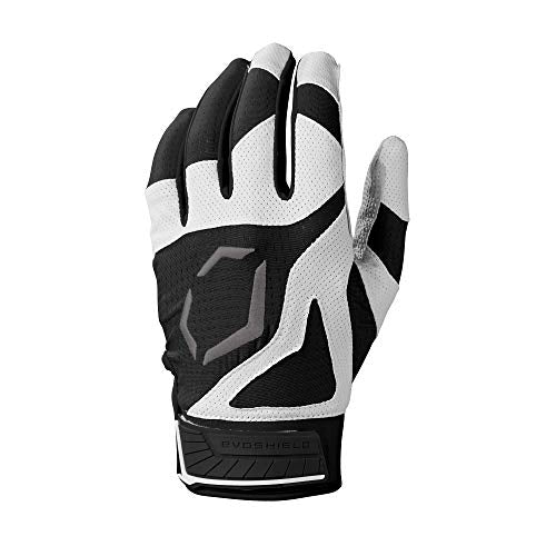 EvoShield SRZ-1™ Batting Gloves - Adult and Youth Sizes - color: Black, size: Small, style: Adult