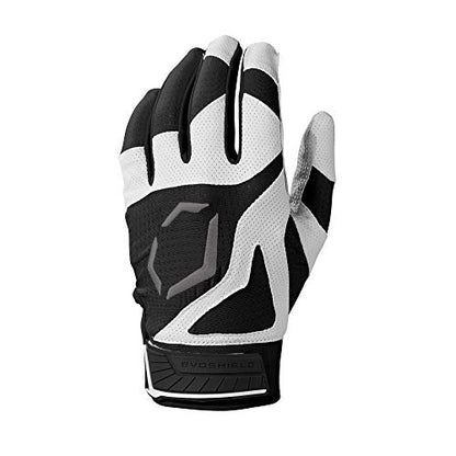 EvoShield SRZ-1™ Batting Gloves - Adult and Youth Sizes - color: Black, size: Small, style: Adult