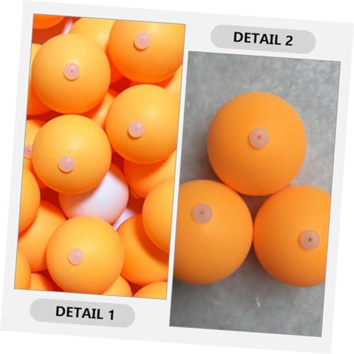 60pcs Pong Training Balls Pong Balls for Practice Machine Elastic Soft Shaft