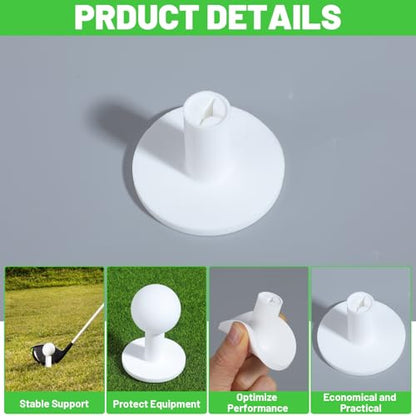 5 PCS Golf Matt Tees, Non-Slip Golf Tees for Mats, Range Mats with Wide Base for Outdoor Driving Practice