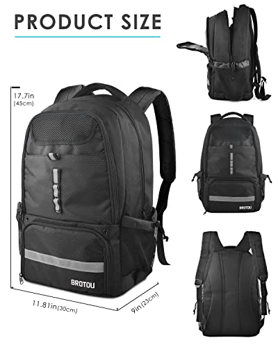 BROTOU Basketball Backpack, Large Basketball Bag with Shoes and Ball Compartment, Soccer Backpacks for Basketball/Volleyball
