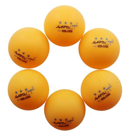 MAPOL 50- Pack Orange 3-Star Premium Ping Pong Balls Bulk,Advanced Training Table Tennis Ball