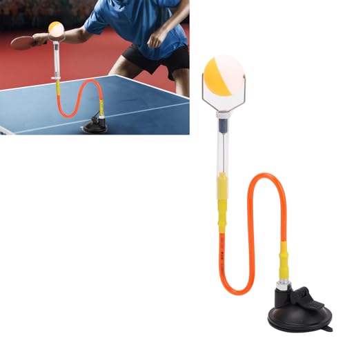VGEBY Adjustable Table Tennis Ball Sucker Trainer Accessory, Rotation Mastery, Elastic Steel Wire for Speed, Ideal for Practice and Entertainment Best Serving Machine