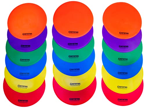 Gamma Sports Court Training Essentials, Courts Spots, Dome Cones, Disc Cones, Mini Court Lines, Pickleball Training, Tennis Training, Racquet Sports, Durable, All Levels of Play! - color: Multiple, size: 18 pack, style: 18-Pack