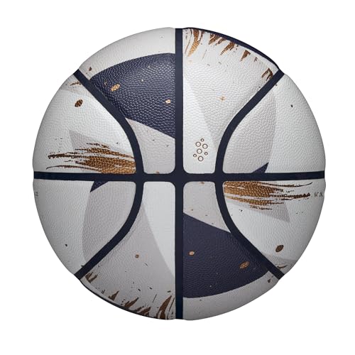 WILSON NBA Champagne Series Basketballs - color: White/Blue/Gold