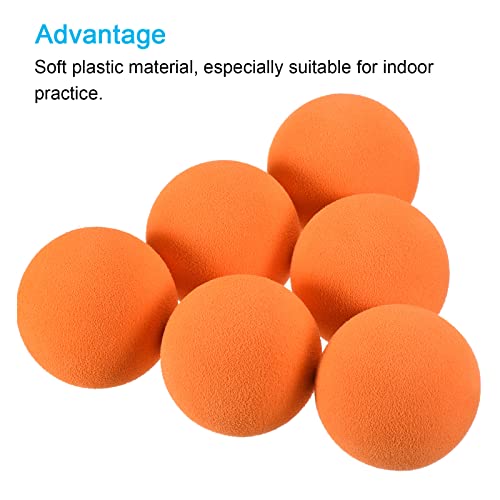 Golf Foam Balls, 20 Pack EVA Sponge 42mm Exercise Flight Swing Practice for Indoor Training, Orange