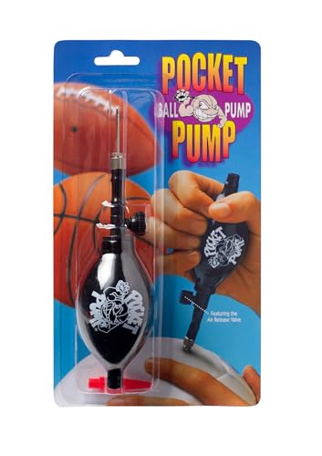Tandem Sport Pocket Pump - Mini Ball Pump with Hose & Air Release Valve - Travel Size Ball Pump for Volleyballs, Basketballs & Footballs - Easy, One Hand Operation - Black - style: Pocket Pump, Black