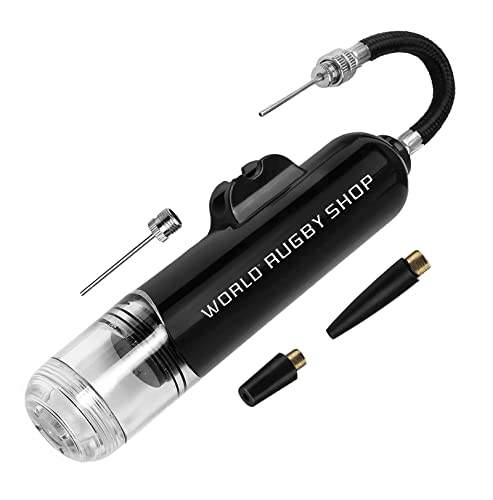 Hand Air Ball Pump Inflator Kit with Needles, Nozzles & Extension Hose Portable Easy-to-Use for Sports
