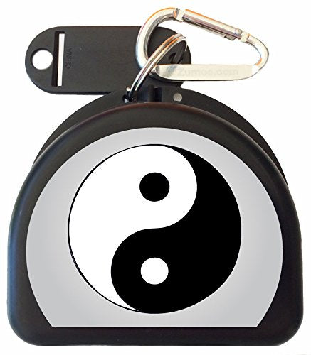Sport Mouth Guard Case, Mouthguard - Ying & Yang - color: Black