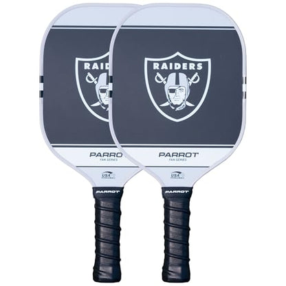 Parrot Paddles NFL Las Vegas Raiders Clear Top Case Paddle Set