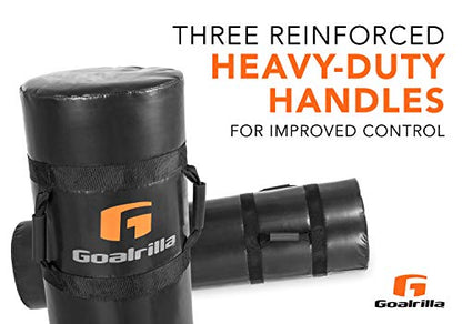 Goalrilla Durable Tackling Dummy with Heavy-Duty Handles for Football Contact Drills, Kickboxing, and More (TR0001W)
