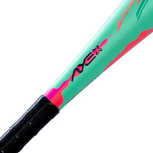 Axe | WARP | 1-Piece Composite | USA Tee Ball Baseball Bat | Drop -13 | 2-5/8" Barrel | Green/Pink