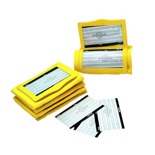 Football Play Wristbands for Adults - QB WR Playbook Wristband | Wrist Coach for Basketball，Softball, Baseball & More Sports | Machine Washable - 5 Pack - color: Yellow