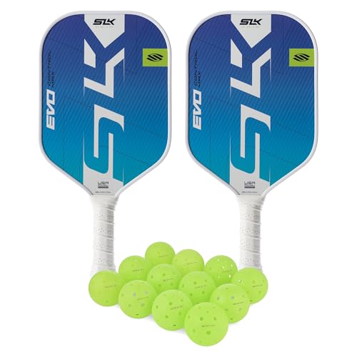 Selkirk Sport 2025 SLK Evo Control MAX Pickleball Paddle Bundle | 2 x Oasis Paddles + 12 Pack Pickleballs
